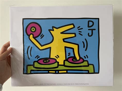 Keith Haring Dj Printed Picture Furniture And Home Living Home Decor