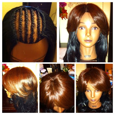 Invisible Part Full Head Sew In Weave No Glue Crochet Braids Wigs