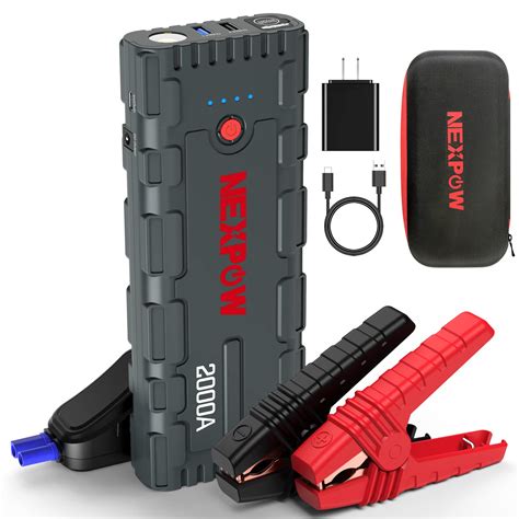 Buy Nexpow 2000a Peak Car Jump Starter With Usb Quick Charge 30 Up To