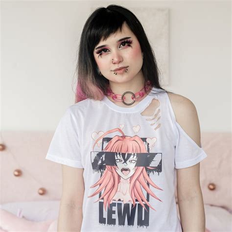 Ahegao Face Shirt Sexy Lewd Cosplay Manga Graphic Tee Weeb Etsy