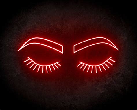 Led Neon Sign Lashes Brows The Neon Company Powerleds Neon Signs