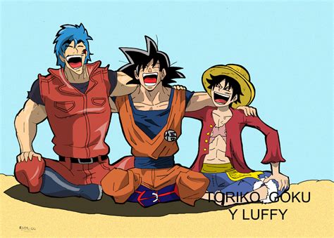 Torikoluffy Y Goku By Rodriy On Deviantart