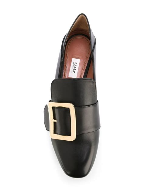Lyst Bally Buckle Loafers In Black