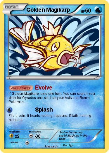 Pokémon Golden Magikarp 18 18 Evolve My Pokemon Card