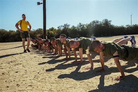 Recruits With Golf Company 2nd Recruit Training Battalion Execute