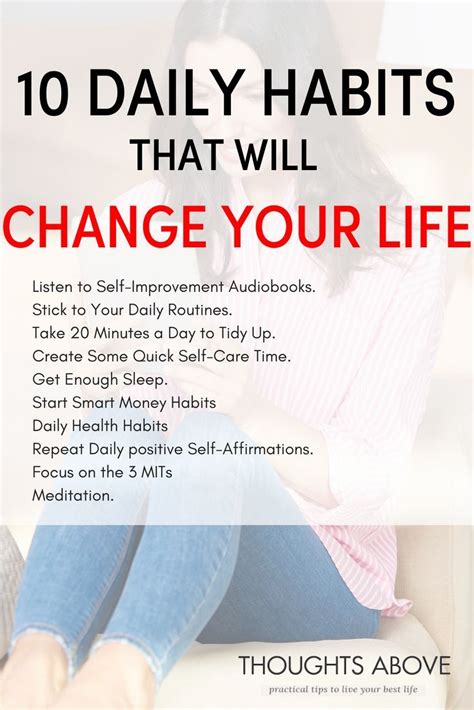 Want To Improve Your Life Start These Daily Habits Daily Habits Habits Of Successful