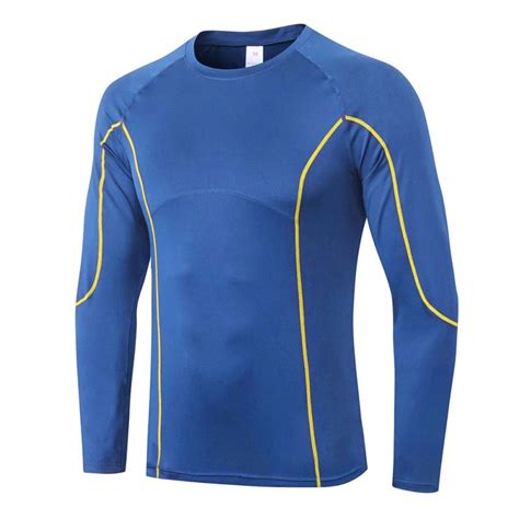 Pretty Comy Pro Mens Fitness Long Sleeved Tight Fitting Quick Drying