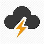 Weather Thunder Icon Forecast Storm Lightning Icons