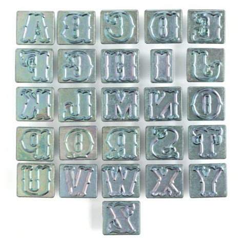 Craftool Standard Alphabet Stamp Set 8131 00 By Tandy Leather Ebay