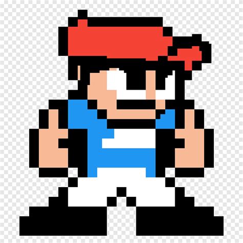 Bitowa Koszulka Ryu Street Fighter Pixel Art Bitowy Powierzchnia