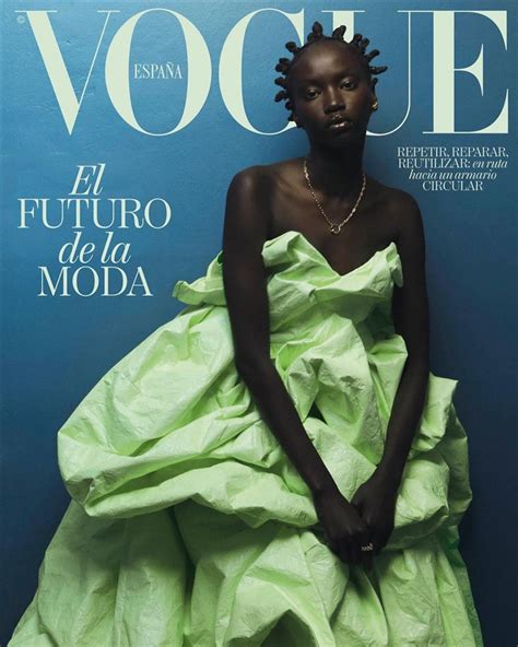 Anok Yai Is The Cover Star Of Vogue Spain January 2023 Issue Dscene
