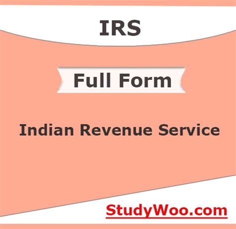 Full Form Of Irs What Is The Full Form Of Irs Studywoo