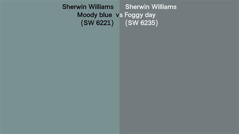Sherwin Williams Moody Blue Vs Foggy Day Side By Side Comparison