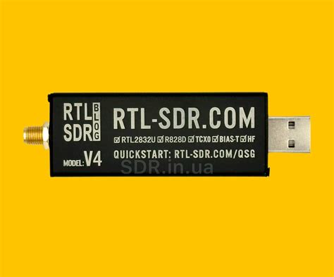 RTL SDR Blog V4 Радіоприймач 500кГц 1 7ГГц RTL2832U R828D Інтернет