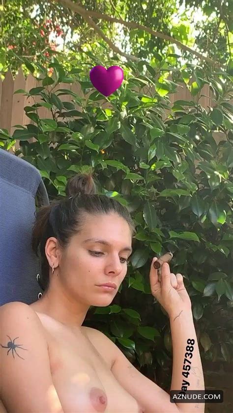 Caitlin Stasey Photographed Naked Smoking A Cigar During Self Isolation