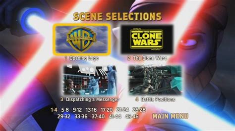 Star Wars The Clone Wars 2008 Dvd Menus