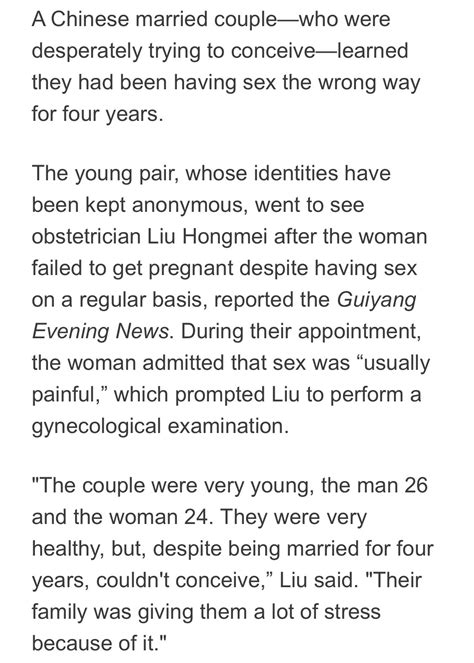 Chinese Couple Have Been Having Sex Wrong For 4 Years Wtf Gallery