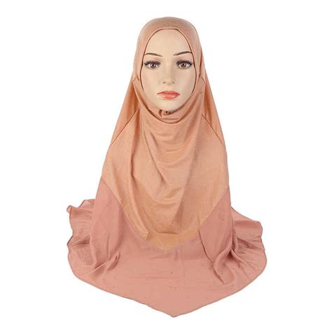Middle East Details About One Piece Muslim Women Hijab Amira Scarf Islamic Arab Headscarf Wrap