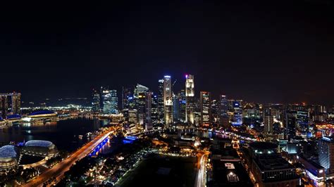 Download Wallpaper 1920x1080 Singapore Night City