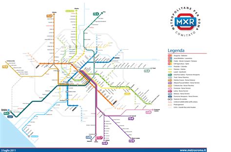 Mappa Metropolitana Roma Aggiornata