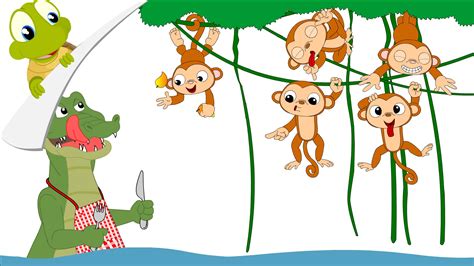 Five Little Monkeys In A Tree Clipart 20 Free Cliparts Download