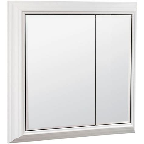 Brightness of lights on medicine cabinet. American Classics 27 in. x 27 in. Storage Mirror Surface ...