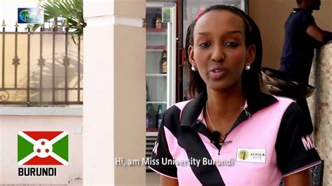 Miss University Africa Burundi Youtube
