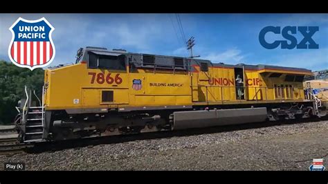 Csx Chasing Union Pacific Trains Railroad Csx Trains