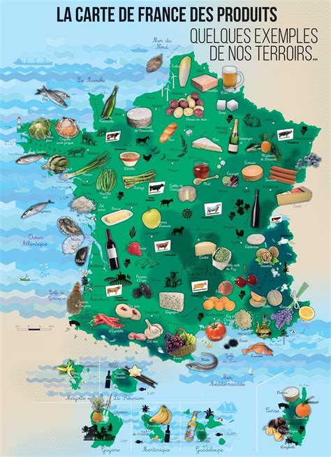 Carte De France Gastronomie Carte Des Spécialités Régional