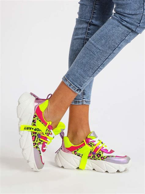 Shop Art Chunky Sneakers Donna Multicolor Sneakers Basse
