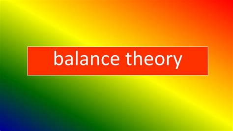 Balance Theory Youtube