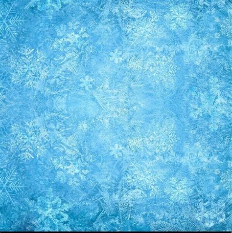 10x10ft Snow Flakes Blue Snowflakes Ice Winter Wonderland Custom