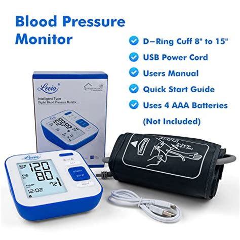 Blood Pressure Monitor Upper Arm Lovia Accurate Automatic Digital Bp