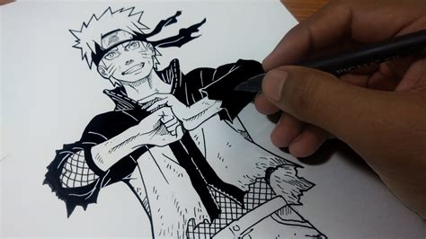 Drawing Naruto Uzumaki Manga Sketch Naruto Shippuden Youtube