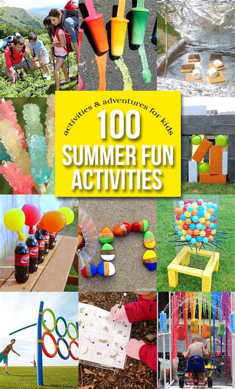 100 Summer Fun Activities And Adventures For Kids Summer Camp