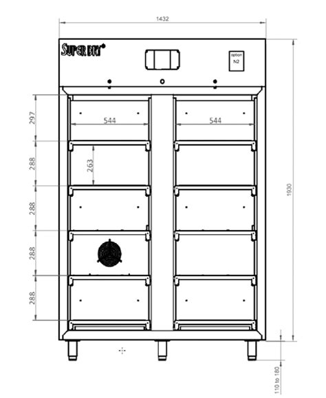 Long Term Storage Cabinet Xsdc 1402 52 Technical Drawings Superdry Totech