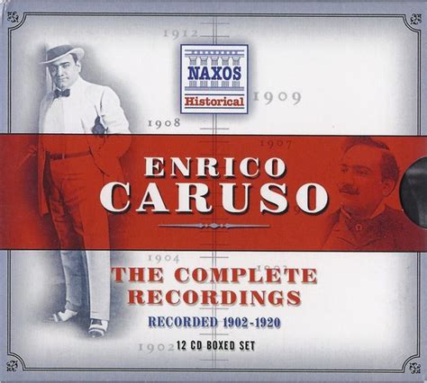 Enrico Caruso The Complete Recordings Recorded 1902 1920 2004 Cd