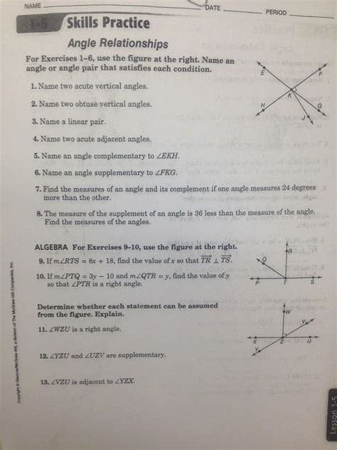 Read book chapter 10 4 inscribed angle answer key. 50 Angle Relationships Worksheet Answers | Chessmuseum ...