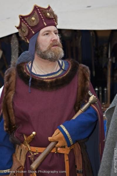 King Dressed Medieval Clothing