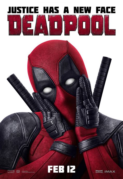 Deadpool 2016 Promotional Poster Justice Has A New Face