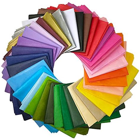 Supla 180 Sheets 36 Colors Tissue Paper Bulk Wrapping Tissue Paper Art