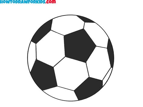 How To Draw A Football Easy Drawing Tutorial For Kids Drawing