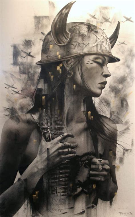 Brian Viveros Debuts New Paintings Of His Smokey Eyed Vixens In New