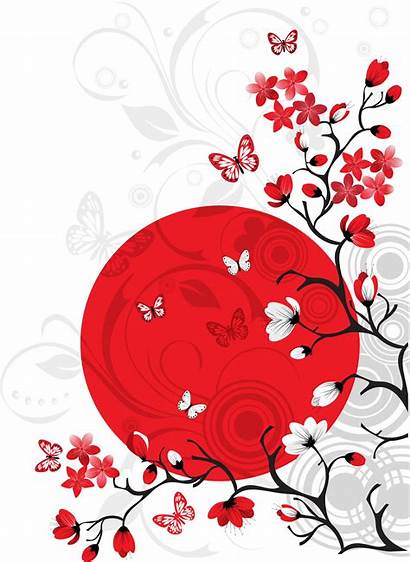 Cherry Background Blossom Vector Japan Japanese Illustration