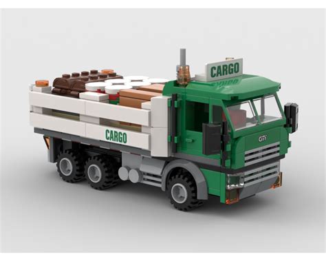 Lego Moc Vintage Cargo Truck By Haulingbricks Rebrickable Build