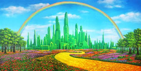 This Emerald City Backdrop Is Also Available In 8mx4m 26ftx13ft City