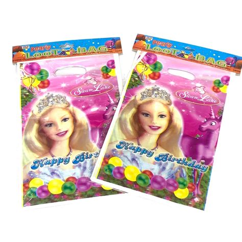 10pcs Barbie Loot Bag 10pcs Per Pack Barbie Theme Party Loot Bags