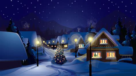 Winter Village Anime Wallpapers Wallpaper Cave