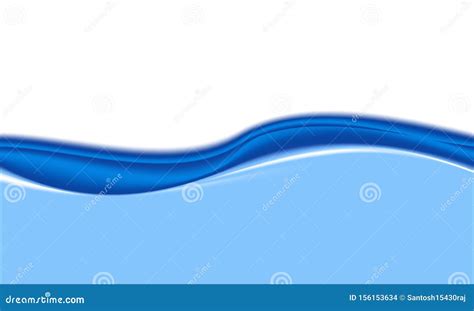 Water Waves Wave Banner Background Stock Vector Illustration Of