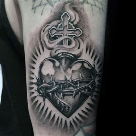 100 Sacred Heart Tattoo Designs For Men Religious Ink Ideas